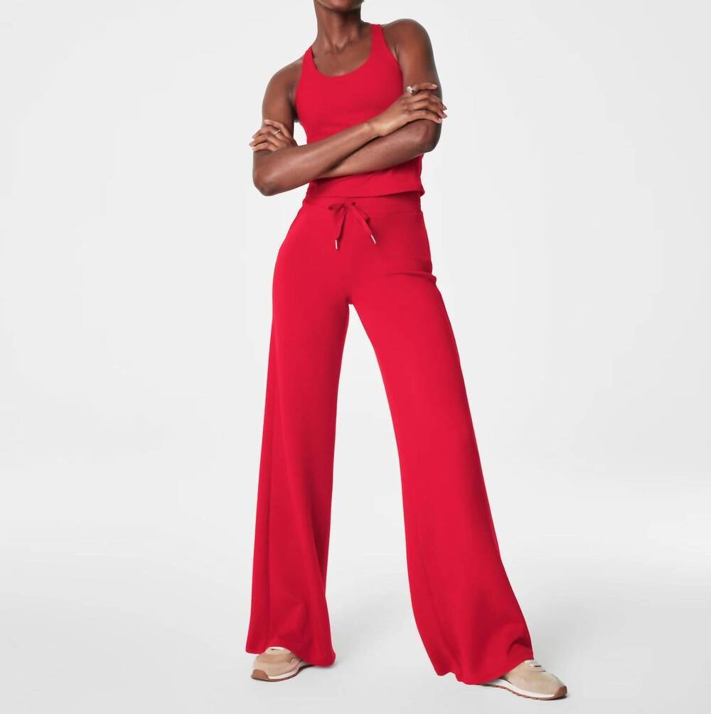 NEW SPANX airessentials wide leg pant in spanx red